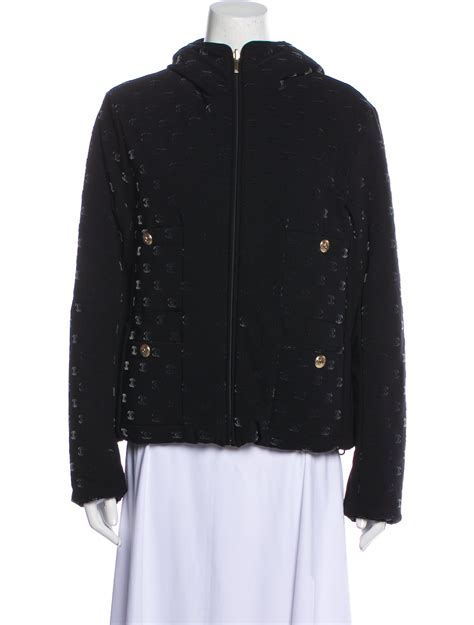 chanel down coat|Chanel cotton jackets.